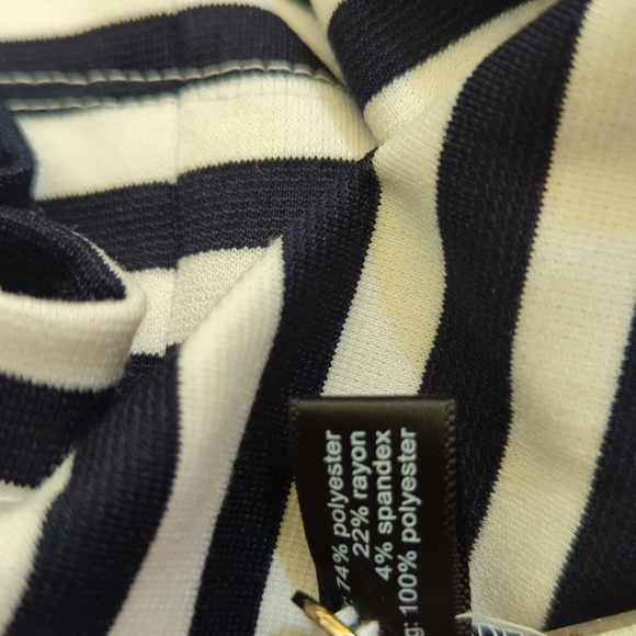 The Limited Navy White Striped Sleeveless Fit & Flare Mini Dress Size Small - Picture 11 of 11